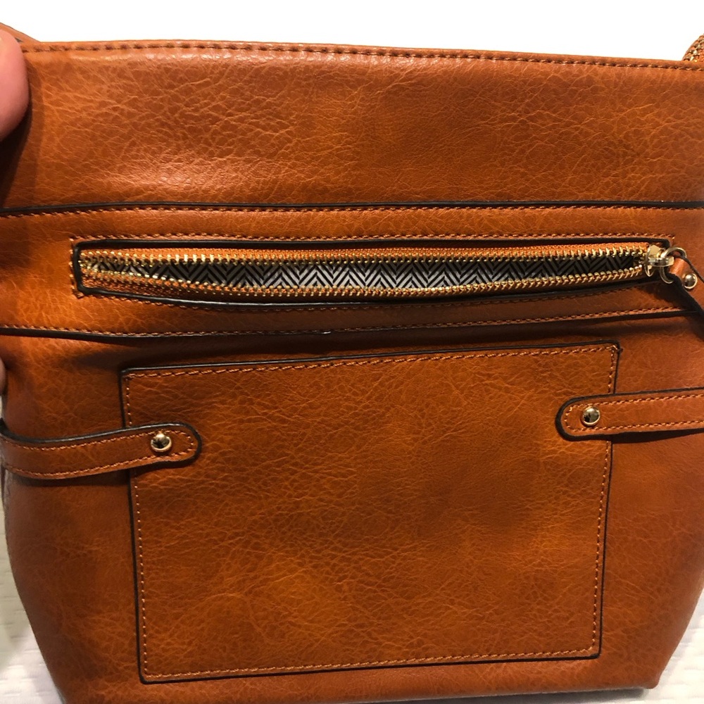 Le Miel Brown Shoulder Bag with Decorative Strap - Picture 10 of 15